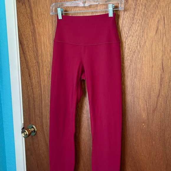 Lululemon Align High-Rise Pant 28” in Pomegranate active performance leggings - Picture 2 of 5